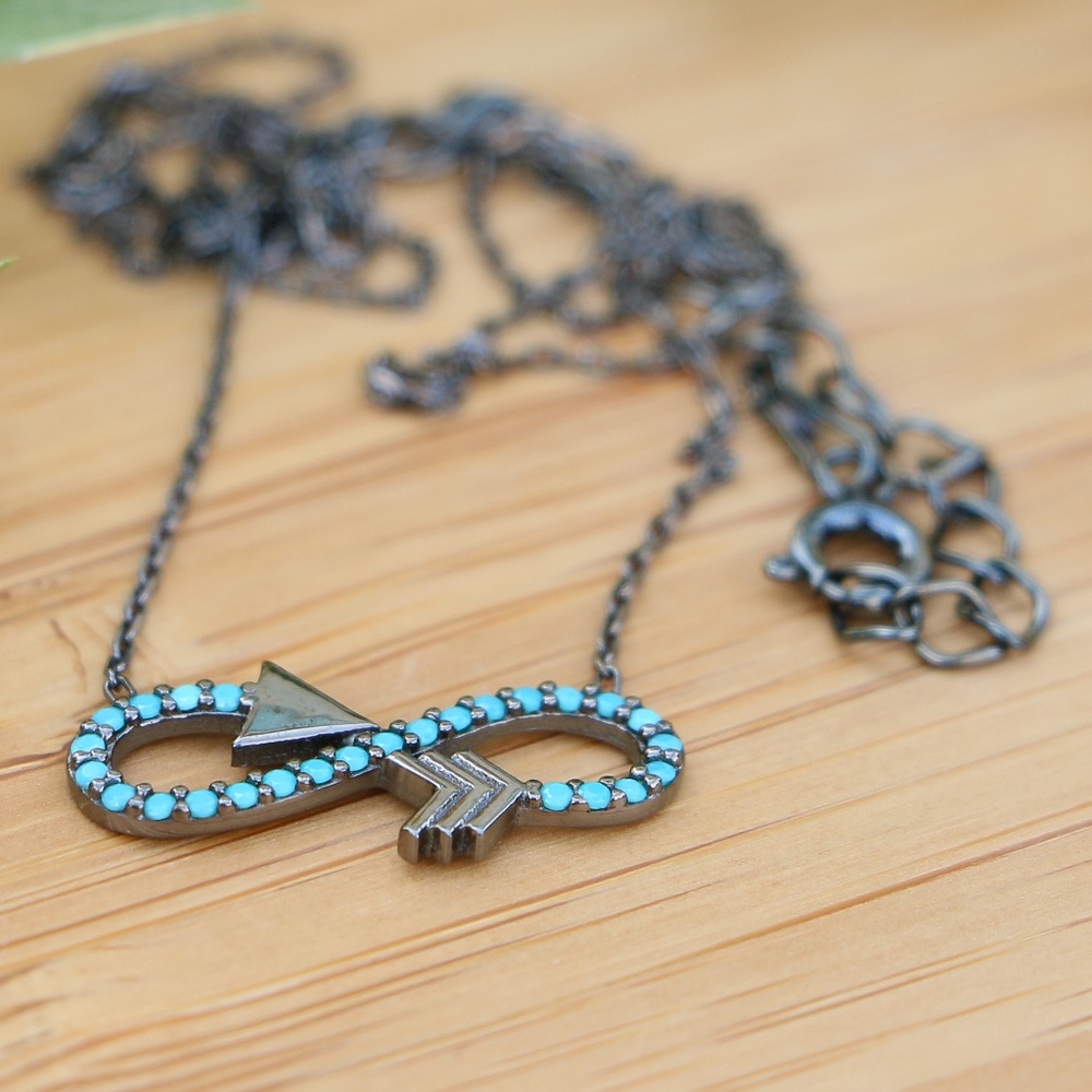 Sterling Silver Infinity Crossbow Love Symbols - Picture 4 of 8